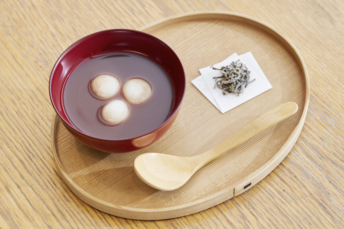 お茶の冷やししるこ ＜d47食堂＞（渋谷ヒカリエ8階）