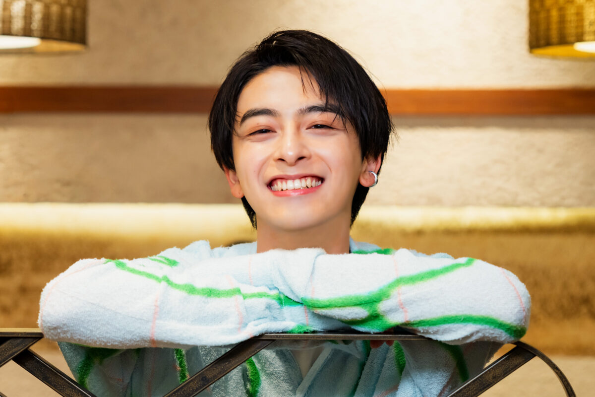 ミュージカル「獅子 THE LION-BEAT」について語る新原泰佑さん