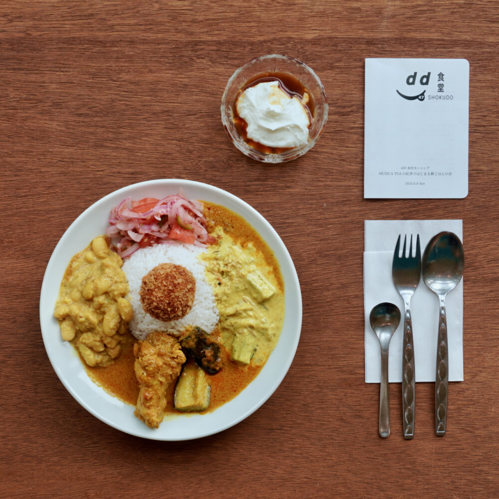 d47食堂モーニング「MUSICA TEAの紅茶ではじめる朝食の会」(京都/芦屋・MUSICA TEA)