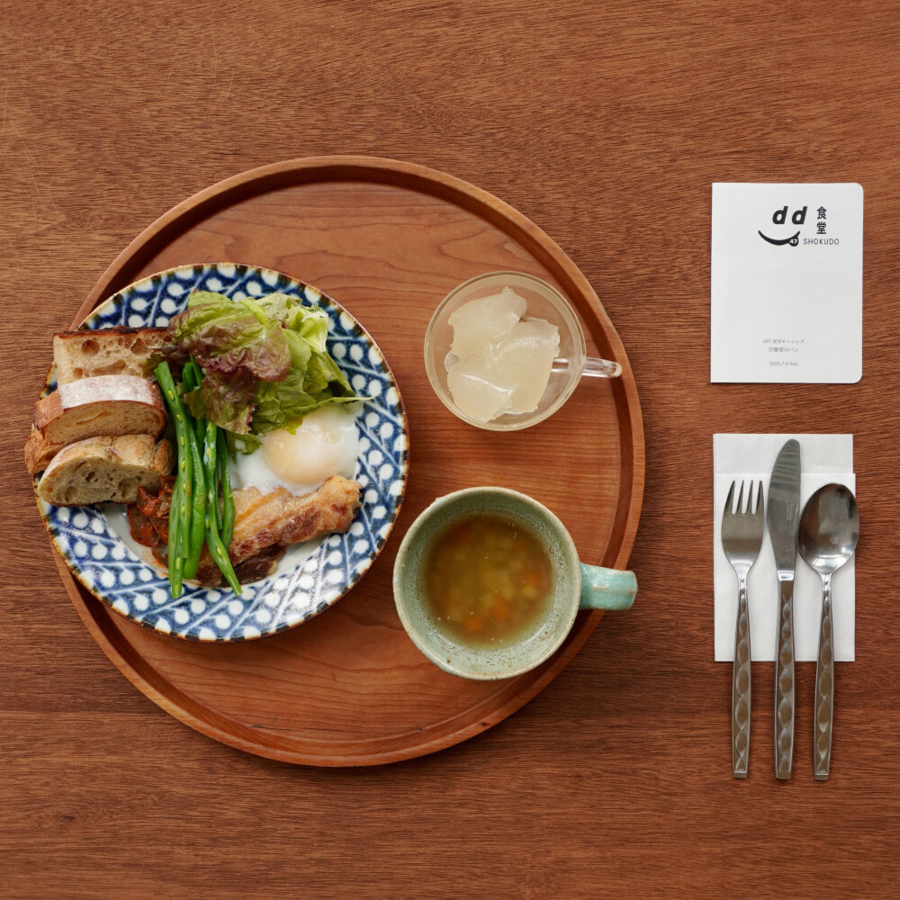 d47食堂モーニング「宗像堂のパン」